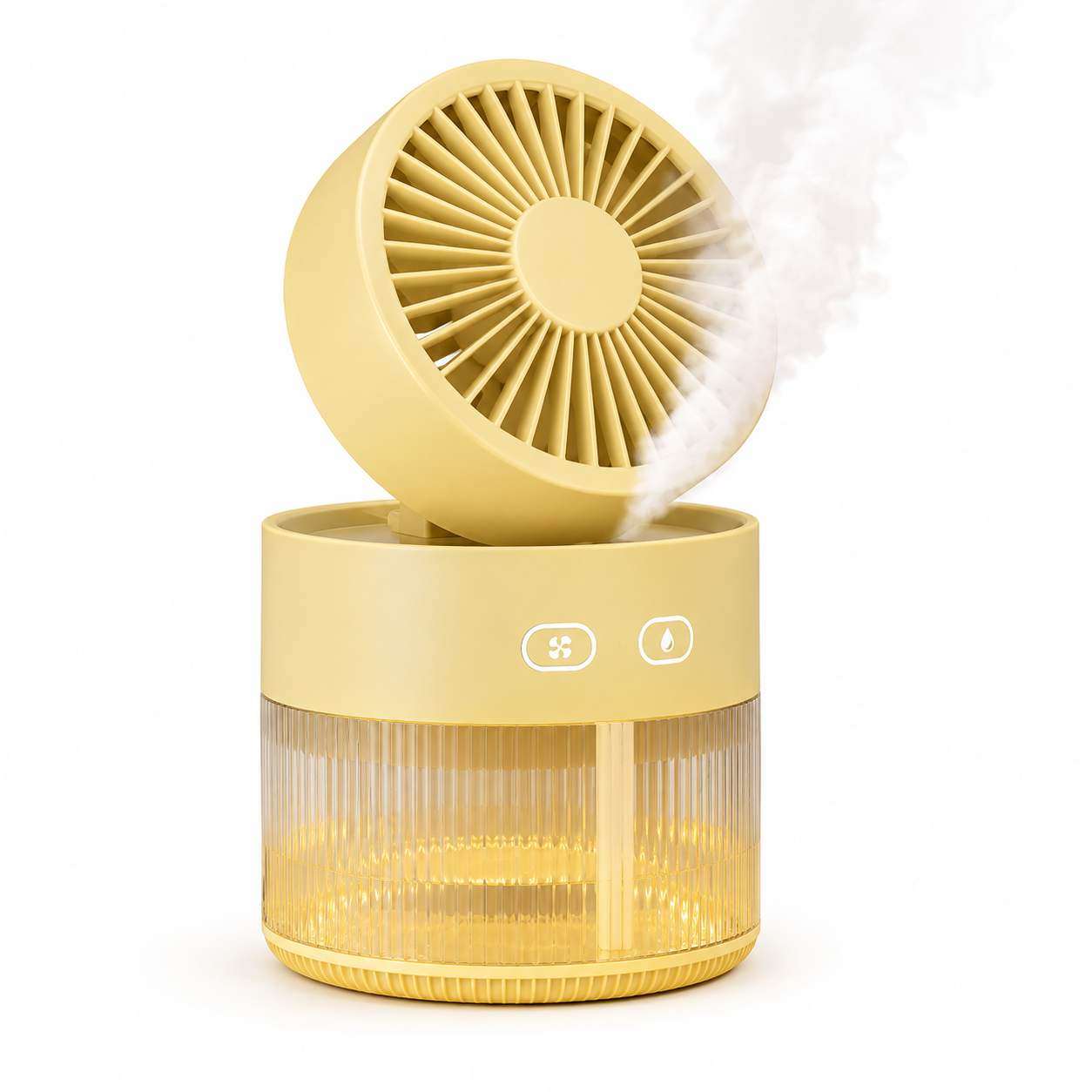 Ventilateur portable rafraîchissant avec brumisateur – Refroidisseur d'air et humidificateur rechargeable par USB