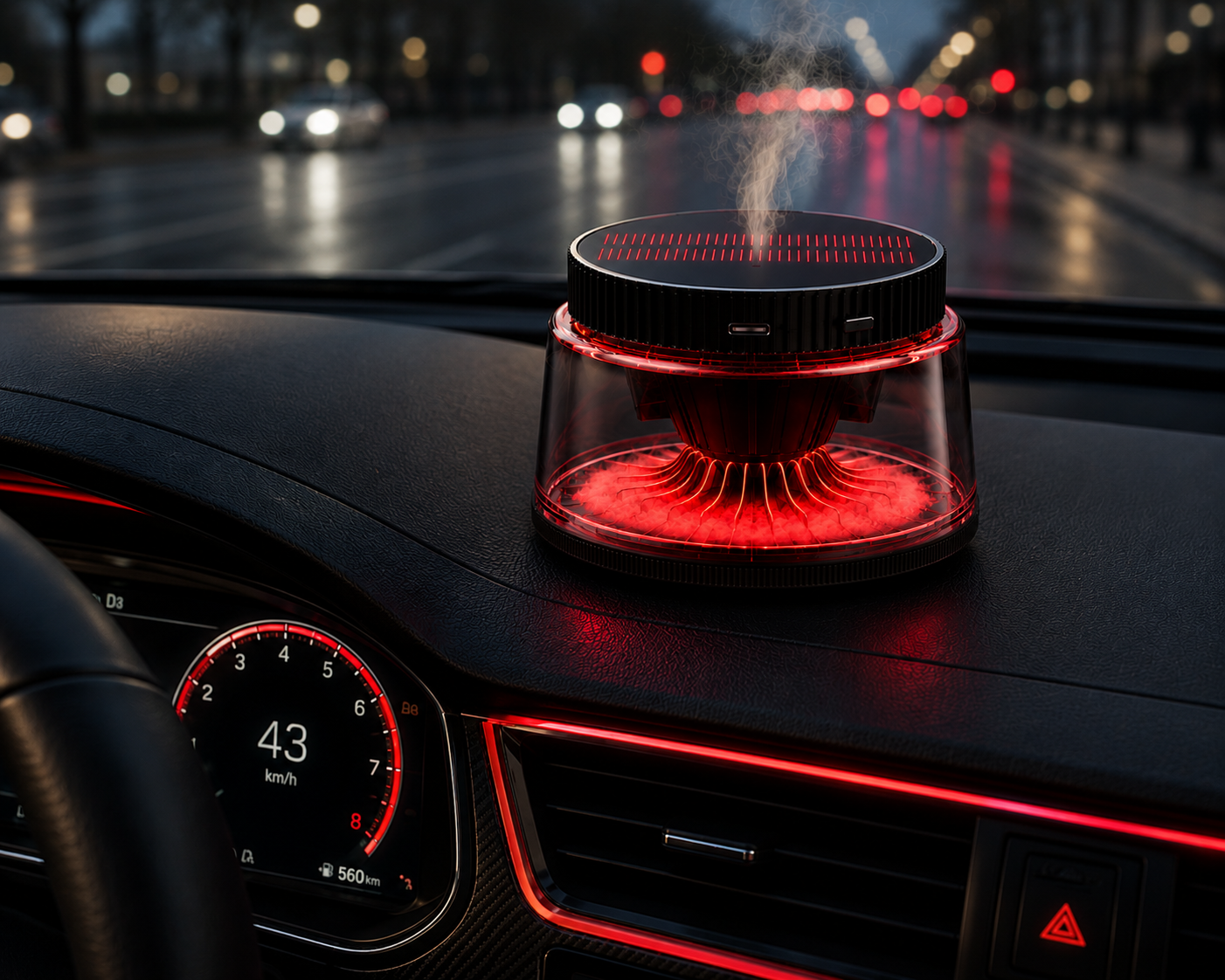Diffuseur d'aromathérapie de voiture solaire nuage de luxe longue durée